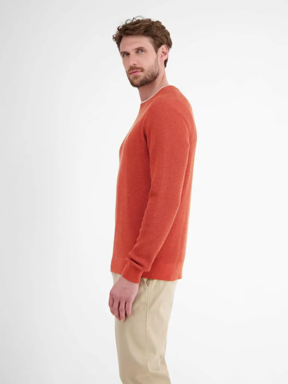 LERROS Pullover & Strickjacken<Herren Strickpullover rot uni