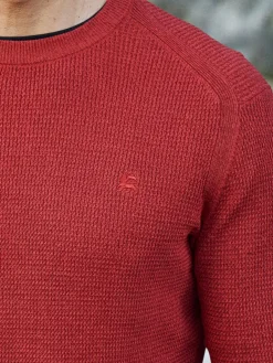 LERROS Pullover & Strickjacken<Herren Strickpullover rot uni