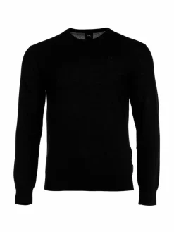 Armani Exchange Sweatshirts & Sweatjacken<Herren Strickpullover schwarz uni