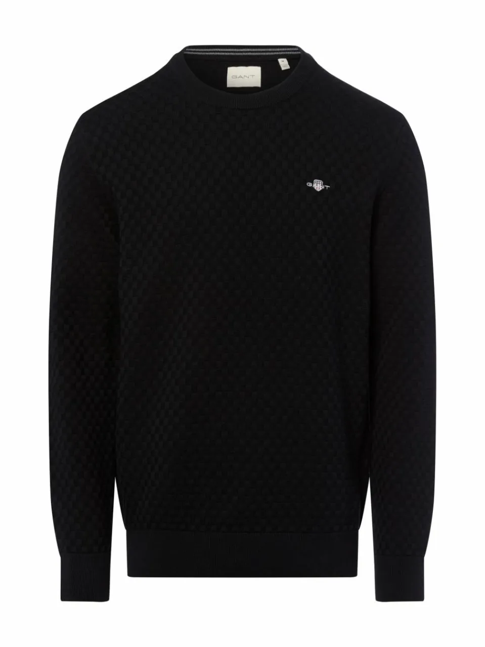 Gant Pullover & Strickjacken<Herren Strickpullover schwarz uni