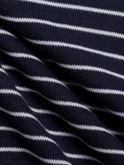 Andrew James Pullover & Strickjacken<Herren Strickpullover marine weiß gestreift