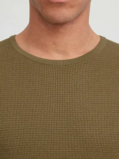 BLEND Pullover & Strickjacken<Herren Strickpullover braun uni