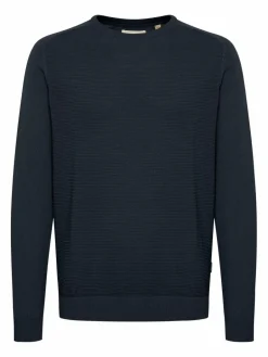 BLEND Pullover & Strickjacken<Herren Strickpullover schwarz strukturiert