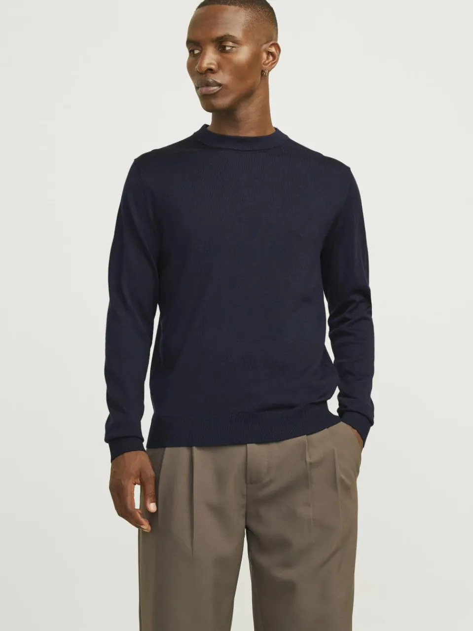 Jack & Jones Pullover & Strickjacken<Herren Strickpullover marine uni