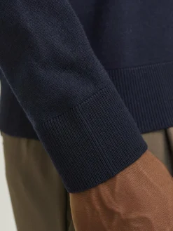 Jack & Jones Pullover & Strickjacken<Herren Strickpullover marine uni