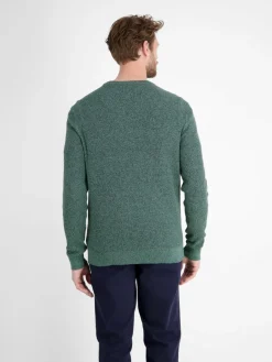 LERROS Pullover & Strickjacken<Herren Strickpullover blau uni