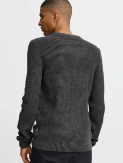 BLEND Pullover & Strickjacken<Herren Strickpullover - BHPullover schwarz meliert