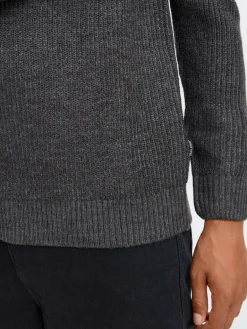 BLEND Pullover & Strickjacken<Herren Strickpullover - BHPullover schwarz meliert