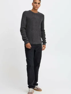 BLEND Pullover & Strickjacken<Herren Strickpullover - BHPullover schwarz meliert