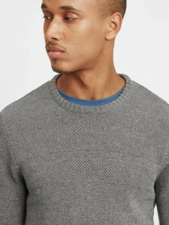 BLEND Pullover & Strickjacken<Herren Strickpullover - BHGastamo grau uni