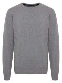 BLEND Pullover & Strickjacken<Herren Strickpullover - BHNOLEN grau uni