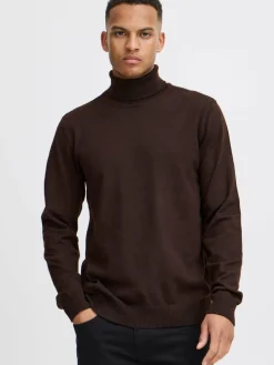 BLEND Pullover & Strickjacken<Herren Strickpullover - BHBRUTON kastanie meliert