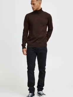 BLEND Pullover & Strickjacken<Herren Strickpullover - BHBRUTON kastanie meliert