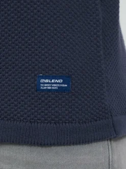 BLEND Pullover & Strickjacken<Herren Strickpullover - BHAlfons blau uni