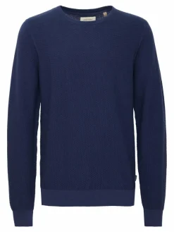 BLEND Pullover & Strickjacken<Herren Strickpullover - BHPullover blau uni