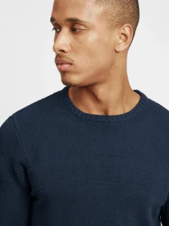 BLEND Pullover & Strickjacken<Herren Strickpullover - BHGastamo blau uni