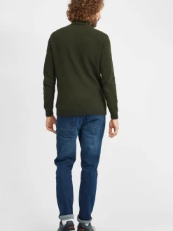 BLEND Pullover & Strickjacken<Herren Strickpullover - BHComulco grün uni