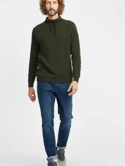 BLEND Pullover & Strickjacken<Herren Strickpullover - BHComulco grün uni