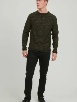 BLEND Pullover & Strickjacken<Herren Strickpullover - BHPullover grün meliert
