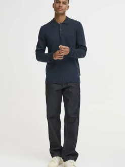 BLEND Pullover & Strickjacken<Herren Strickpullover - BHDENO blau uni