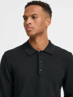 BLEND Pullover & Strickjacken<Herren Strickpullover - BHDENO schwarz uni