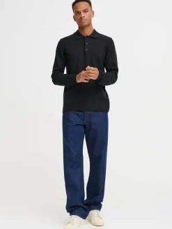 BLEND Pullover & Strickjacken<Herren Strickpullover - BHDENO schwarz uni