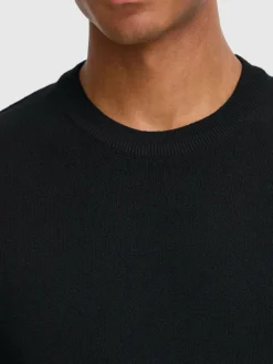 BLEND Pullover & Strickjacken<Herren Strickpullover - BHMFINTANO schwarz uni