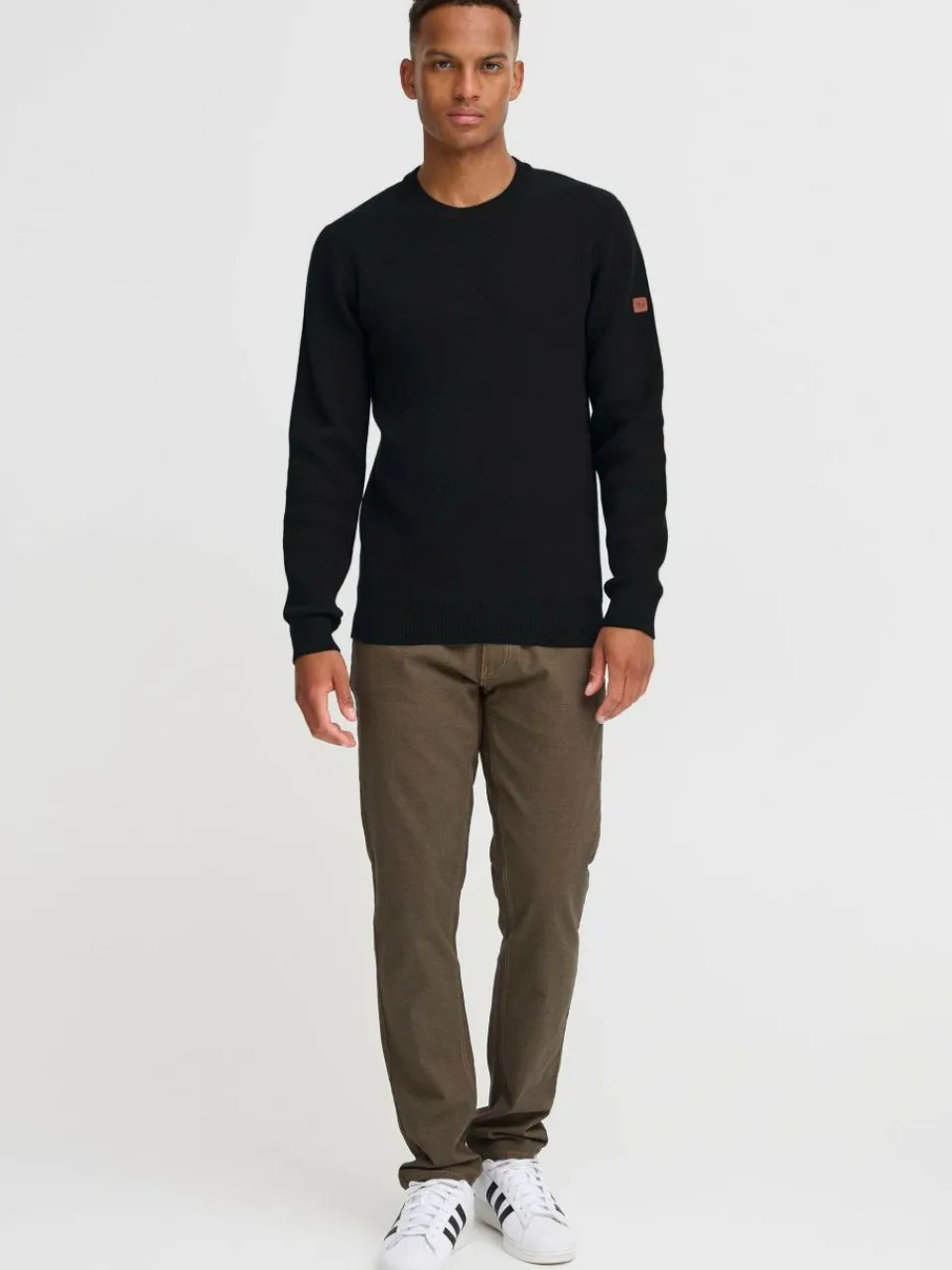 BLEND Pullover & Strickjacken<Herren Strickpullover - BHMFINTANO schwarz uni