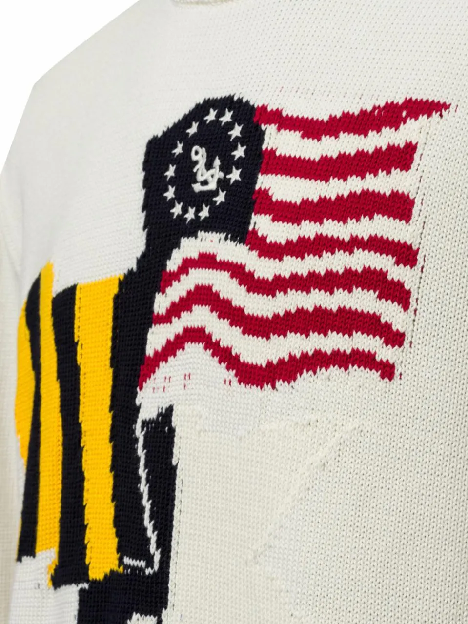 Herren Gant Pullover & Strickjacken>Herren Strickpullover - FLAG INTARSIA C NECK