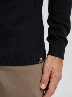 FQ1924 Pullover & Strickjacken<Herren Strickpullover - FQErlo schwarz bedruckt
