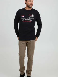 FQ1924 Pullover & Strickjacken<Herren Strickpullover - FQErlo schwarz bedruckt