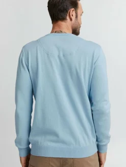 FQ1924 Pullover & Strickjacken<Herren Strickpullover - FQFynjard hellblau uni