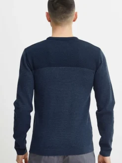 Indicode Pullover & Strickjacken<Herren Strickpullover - IDLabel marine gemustert