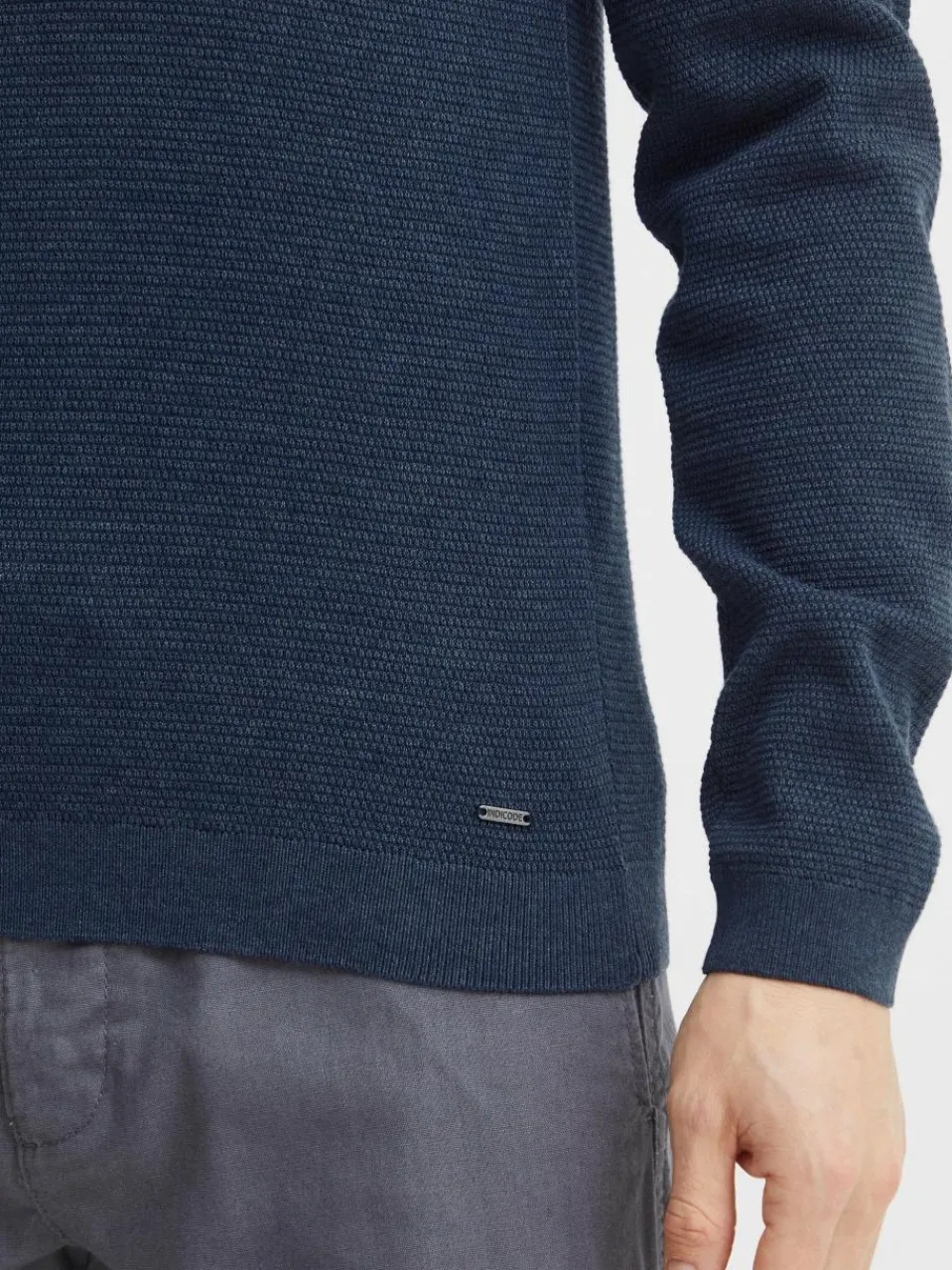 Indicode Pullover & Strickjacken<Herren Strickpullover - IDLabel marine gemustert