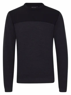 Indicode Pullover & Strickjacken<Herren Strickpullover - IDLabel schwarz gemustert