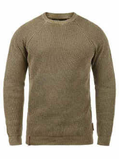 Indicode Pullover & Strickjacken<Herren Strickpullover - IDRockford braun uni