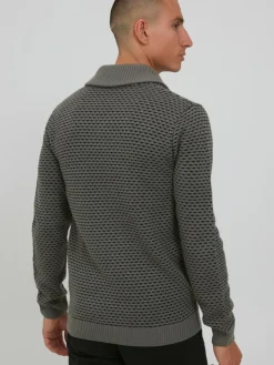 Indicode Pullover & Strickjacken<Herren Strickpullover - IDCopent grau uni