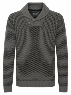 Indicode Pullover & Strickjacken<Herren Strickpullover - IDCopent grau uni