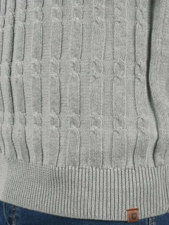 Indicode Pullover & Strickjacken<Herren Strickpullover - IDPauletta grau uni