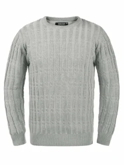 Indicode Pullover & Strickjacken<Herren Strickpullover - IDPauletta grau uni