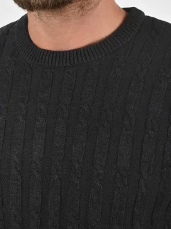 Indicode Pullover & Strickjacken<Herren Strickpullover - IDPauletta anthrazit uni