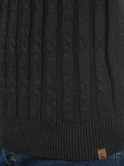 Indicode Pullover & Strickjacken<Herren Strickpullover - IDPauletta anthrazit uni