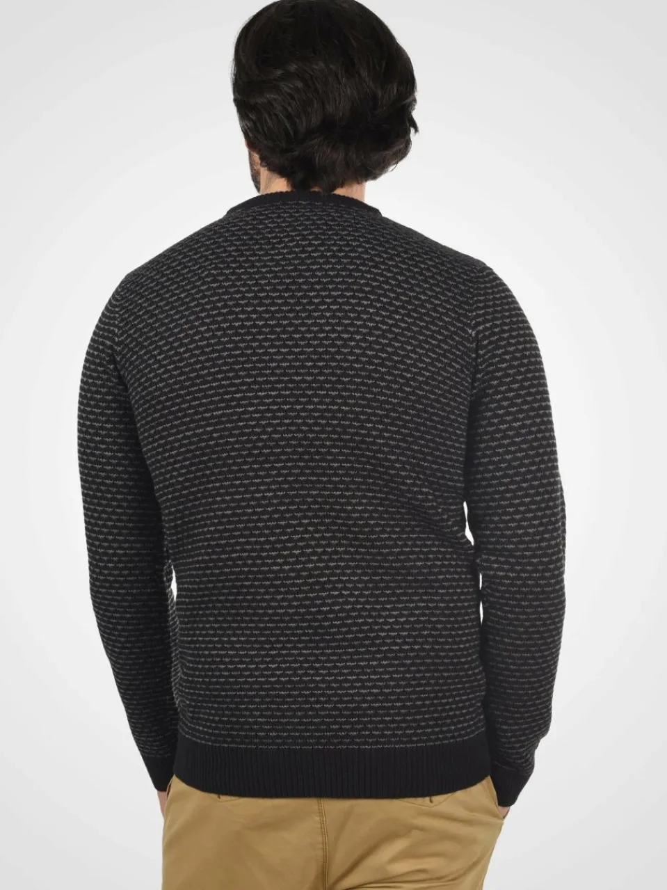 Indicode Pullover & Strickjacken<Herren Strickpullover - IDCoppler schwarz uni