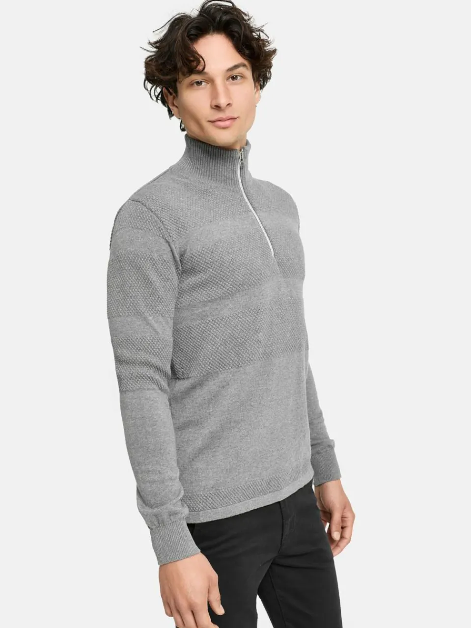 Herren Kronstadt Pullover & Strickjacken>Herren Strickpullover - KSHannes Half-Zip
