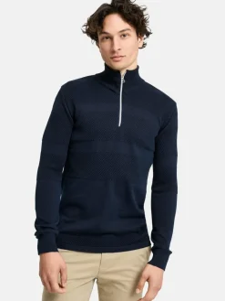 Herren Kronstadt Pullover & Strickjacken>Herren Strickpullover - KSHannes Half-Zip