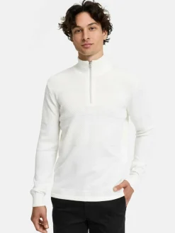 Kronstadt Pullover & Strickjacken<Herren Strickpullover - KSHannes Half-Zip weiß uni