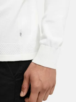 Kronstadt Pullover & Strickjacken<Herren Strickpullover - KSHannes Half-Zip weiß uni