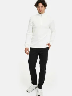 Kronstadt Pullover & Strickjacken<Herren Strickpullover - KSHannes Half-Zip weiß uni