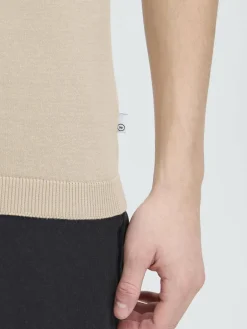 Kronstadt Poloshirts<Herren Strickpullover - KSEmil beige uni