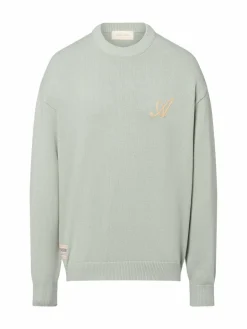 Herren Another Cotton Lab Pullover & Strickjacken>Herren Strickpullover - Logo Mesh